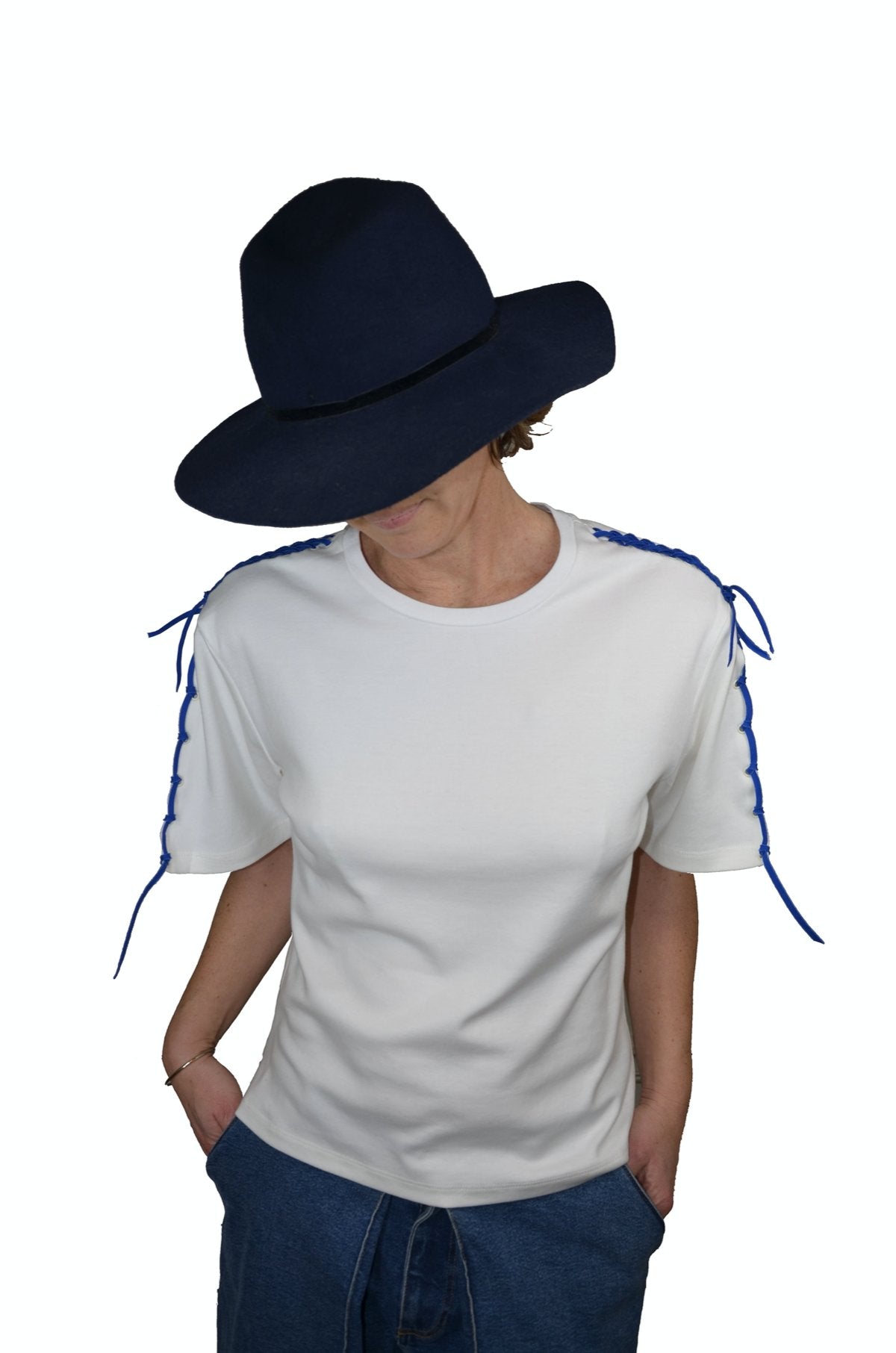 KER MER x QUOÏ ALEXANDER - Le Marin Open-Sleeve T shirt en coton égyptien organique