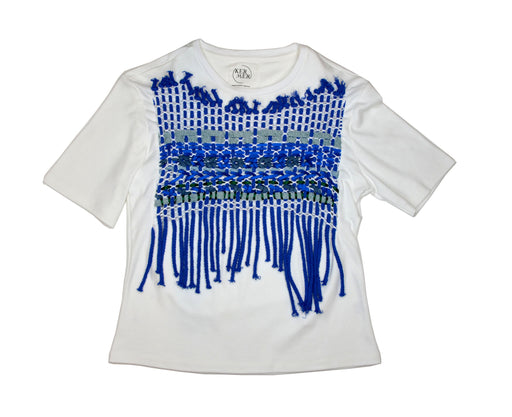 KER MER x QUOÏ ALEXANDER - Signature Weave T shirt en coton égyptien organique
