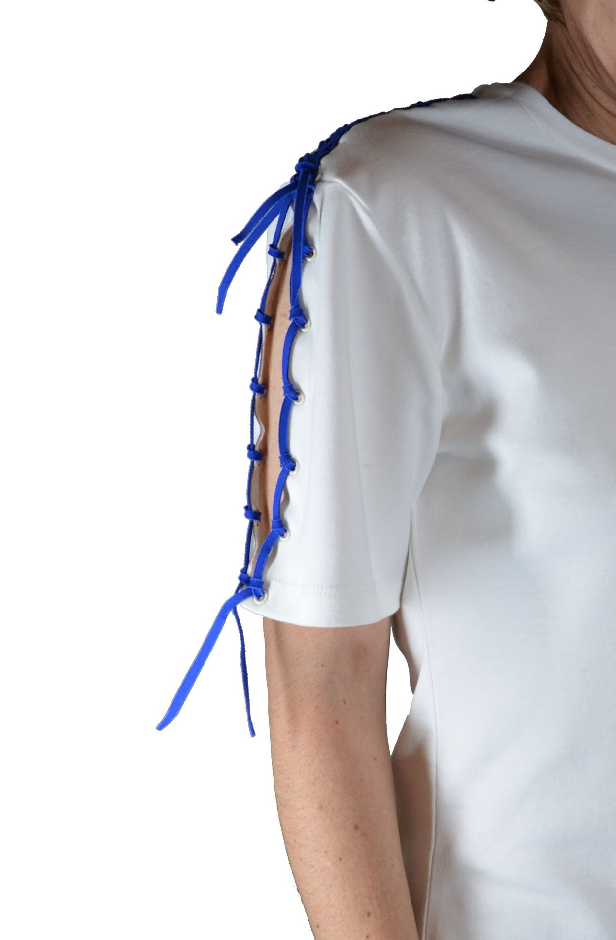 KER MER x QUOÏ ALEXANDER - Le Marin Open-Sleeve T shirt en coton égyptien organique